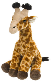 pluchen giraffe - 30 cm Bruin