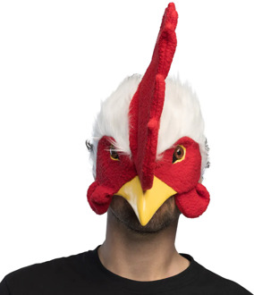 Pluchen Halfmasker Haan Multikleur - Print