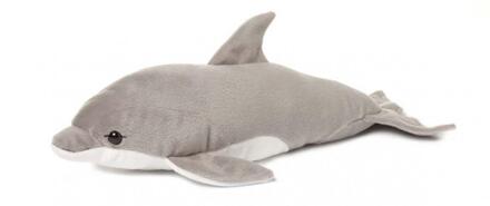 Pluchen Knuffel Dolfijn 39 Cm Grijs