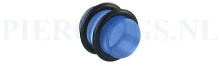 Plug acryl blauw 10 mm 10 mm