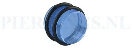 Plug acryl blauw 14 mm 14 mm