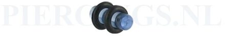 Plug acryl blauw 4 mm 4 mm