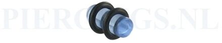 Plug acryl blauw 5 mm 5 mm
