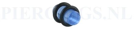 Plug acryl blauw 6 mm 6 mm