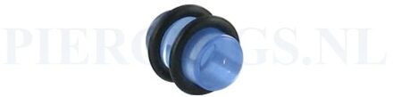 Plug acryl blauw 8 mm 8 mm