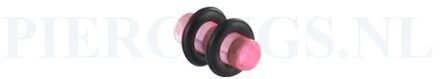 Plug acryl roze 4 mm 4 mm