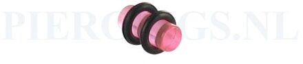 Plug acryl roze 5 mm 5 mm