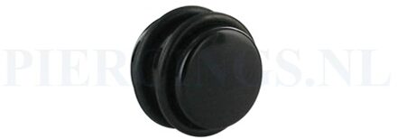 Plug acryl zwart 14 mm 14 mm