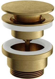 Plug Archie Altijd Open Schroef Rond Geborsteld Messing PVD