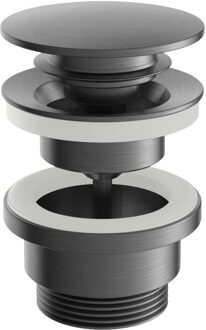 Plug Archie Clickplug Schroef Rond Geborsteld Gunmetal PVD