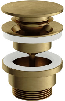 Plug Archie Clickplug Schroef Rond Geborsteld Messing PVD