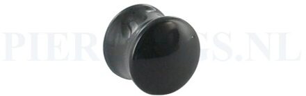 Plug glas zwart 10 mm 10 mm