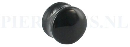 Plug glas zwart 12 mm 12 mm