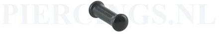 Plug glas zwart 3 mm 3 mm