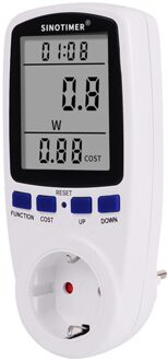 Plug In Power Meter Elektriciteit Analyzer Monitor Socket Voltage Wattmeter Huishoudelijke Stroomverbruik Energy Meter EU plug