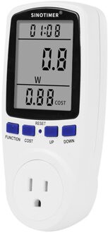 Plug In Power Meter Elektriciteit Analyzer Monitor Socket Voltage Wattmeter Huishoudelijke Stroomverbruik Energy Meter US plug 110V