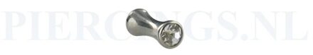 Plug met kristal 3 mm 3 mm