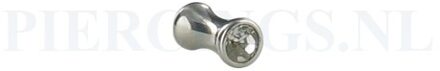 Plug met kristal 4 mm 4 mm