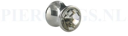 Plug met kristal 9 mm 9 mm