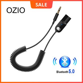 Plug Play Aux Bluetooth 5.0 Adapter Dongle Kabel Voor Auto Hoofdtelefoon 3.5Mm Jack Aux Bluetooth Ontvanger Carkit Audio Zender