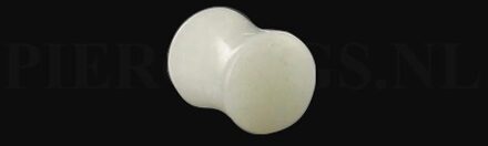 Plug wit agaat 10 mm 10 mm