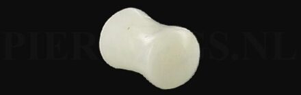 Plug wit agaat 8 mm 8 mm