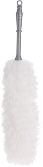 Plumeau/duster microvezel 15 x 50 cm grijs