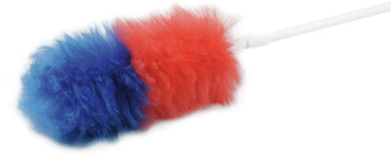 Plumeau/duster - telescopische steel - 1x stuks - lamswol - 82 cm - schoonmaken