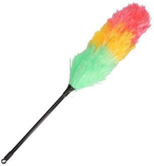 Plumeau/stofborstel gekleurd 53 cm