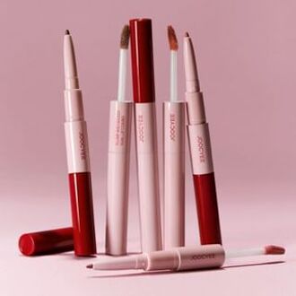 Plump & Glossy Dual Lip Combo - 3 Colors #03 Muted Peach - 0.13g + 2.3g