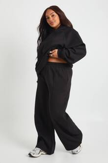 Plus Core Basic Pintuck-Detail Jogger Met Rechte Pijpen, Black - 44