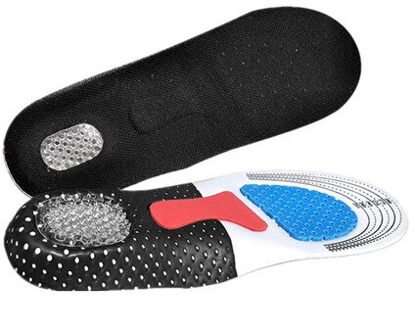 Plus Cutable Schokabsorberende Inlegzolen Hoogte Toenemende Gel Sport Inlegzolen Zachte Pads Honingraat Orthopedische Inlegzolen Inserts Mannen Vrouwen zwart / S 25 cm cutable