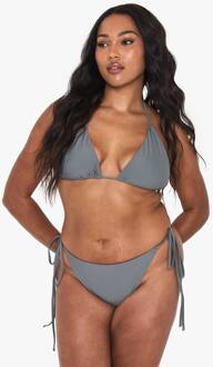 Plus Driehoek Bikini Top, Slate - 50