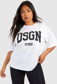 Plus Dsgn Oversized T-Shirt, Ash Grey - 28