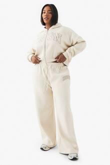 Plus Dsgn Studio Applique Jogger, Ecru - 46