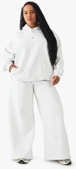 Plus Dsgn Studio Jogger Met Strik In De Taille En Wijde Pijpen, Ash Grey - 44