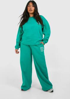 Plus Dsgn Studio Sport Jogger Met Rechte Pijpen, Green - 44