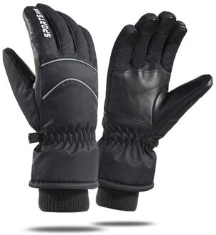 Plus Fluwelen Winter Winddicht Ski Handschoenen Volledige Vinger Sport Handschoenen Anti-Slip Waterdichte Warme Outdoor Fietsen Handschoenen 1