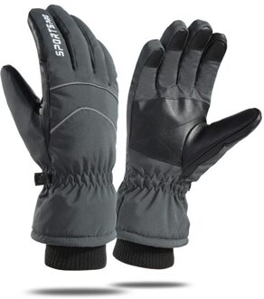 Plus Fluwelen Winter Winddicht Ski Handschoenen Volledige Vinger Sport Handschoenen Anti-Slip Waterdichte Warme Outdoor Fietsen Handschoenen 2
