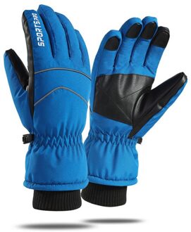 Plus Fluwelen Winter Winddicht Ski Handschoenen Volledige Vinger Sport Handschoenen Anti-Slip Waterdichte Warme Outdoor Fietsen Handschoenen 3