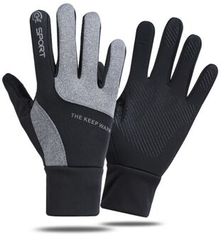 Plus Fluwelen Winter Winddicht Ski Handschoenen Volledige Vinger Sport Handschoenen Anti-Slip Waterdichte Warme Outdoor Fietsen Handschoenen 6