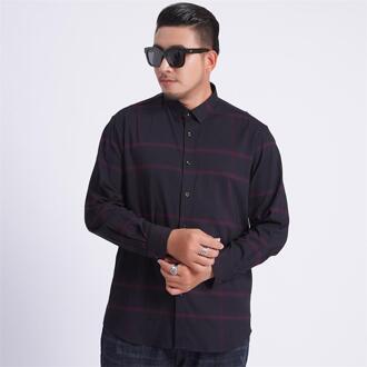 Plus Grote Maat 8XL 7XL 6XL 5XL Mens Business Casual Lange Mouwen Classic Wit Zwart Donkerblauw Mannelijke Sociale jurk Shirts 1 / XXXXL