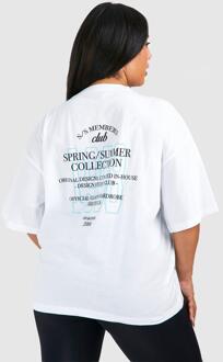 Plus Members Club Oversized T-Shirt, White - 28