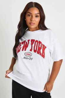 Plus New York Oversized T-Shirt, White - 52