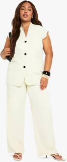 Plus Op Maat Gemaakte Broek Met Wijde Pijpen, Butterscotch - 56