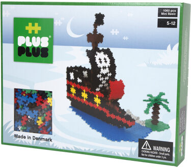 Plus-Plus  MINI Basic - Piraten Schip -1060 stuks (2-591)