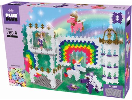 Plus-Plus Mini Pastel Plus-plus Eenhoorn - 760 Stuks - Bouwstenen Plus Plus