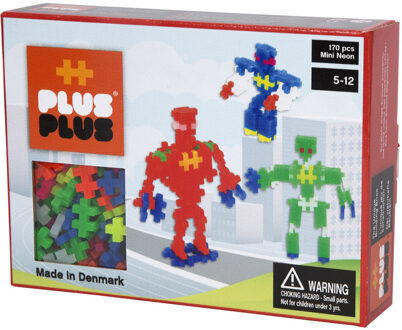 Plus-Plus Neon Robots 170 Stuks