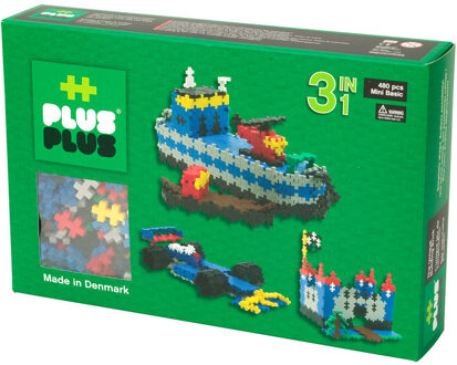 Plus-Plus Plus Plus Basic 3-in-1 Bouwset 480 Stukjes
