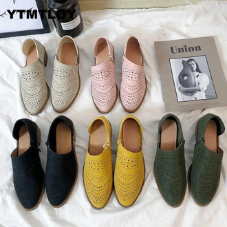 Plus Size 43 Women Shoes Vulcanize Fashion Slip On Sock Female Sneakers Flat Casual Tenis Feminino Hollow Zapatos De Mujer 2019